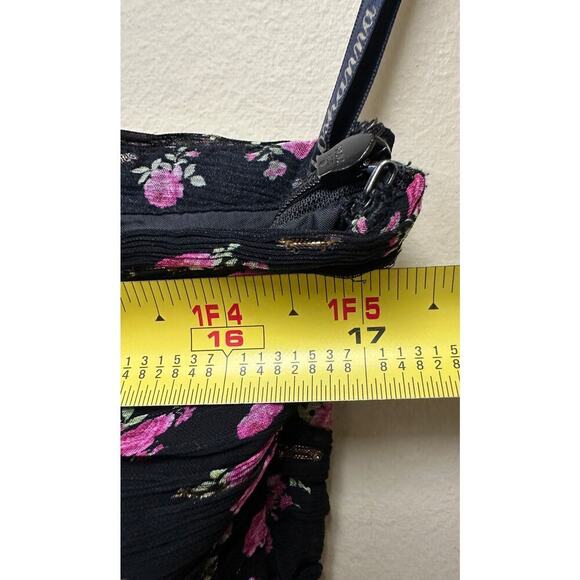 Shoshanna Black and Pink One-Shoulder Maxi Dress - Picture 10 of 13